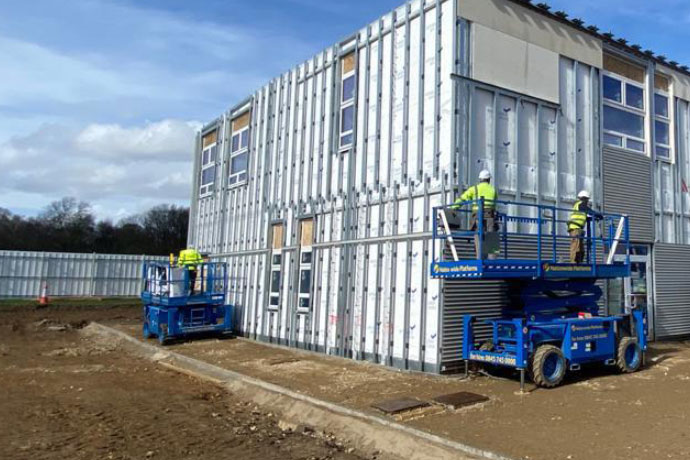 Drylining Contractor - Monk's Walk School, Knightsfield - UK & Ireland