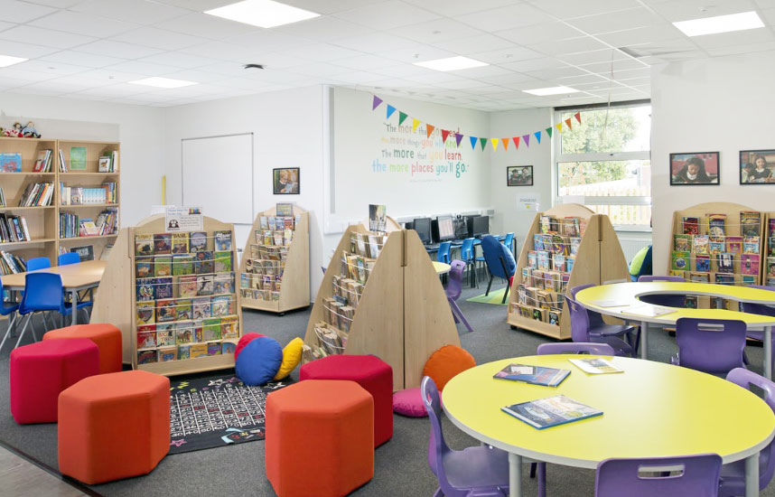 Highcliffe Primary School, Birstall, Leicester cladding and drylining contractors in Ireland and UK