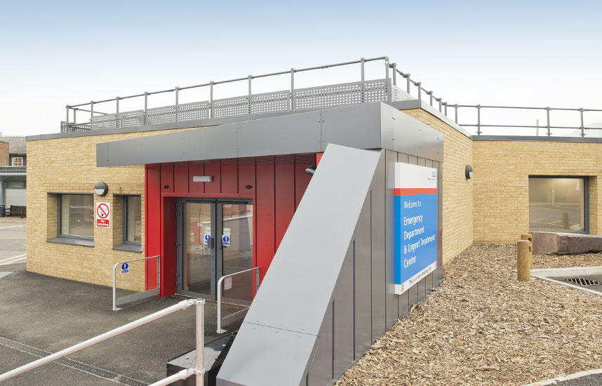 Kingston University
                                Hospital cladding contractors in UK
