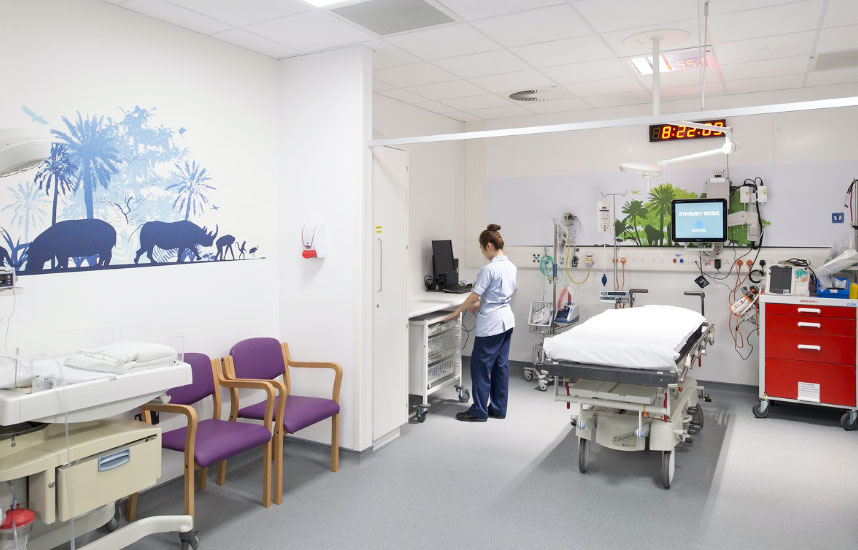 Kingston University
                                Hospital, Surrey, drylining contractors in Ireland and UK