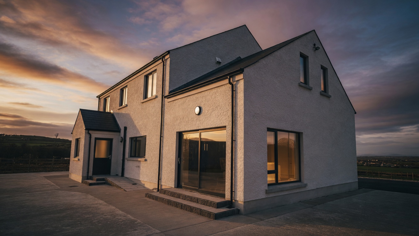 Completed Donegal defective concrete block house rebuild by LMC