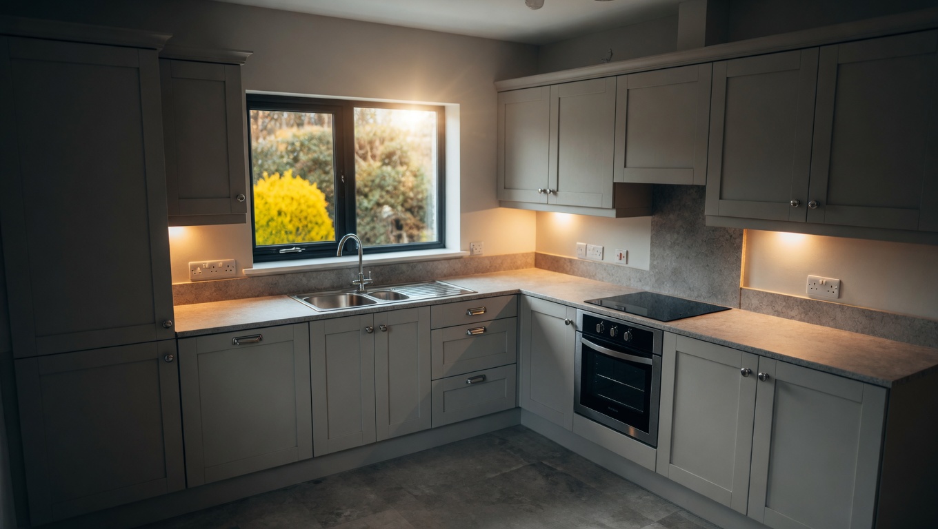 Kitchen fit-out after Donegal DCB rebuild