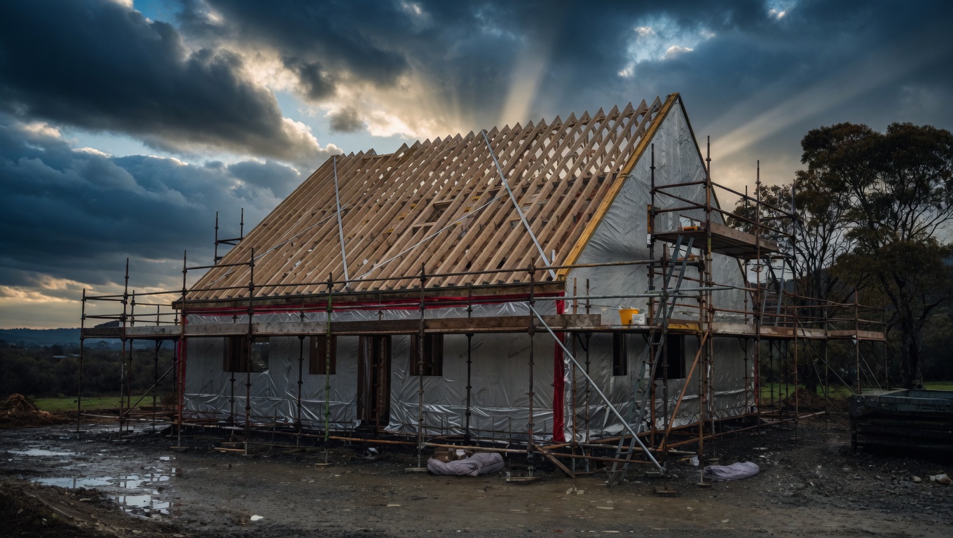 Timber frame DCB rebuild in Donegal